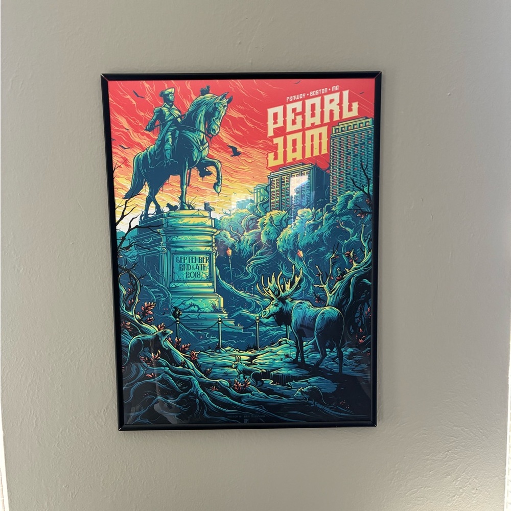Pearl Jam Concert Poster 2018 + Foo Fighters